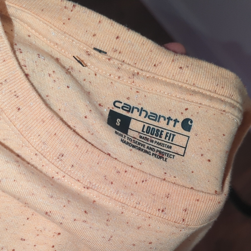 Carhartt Men's Short Sleeve Speckled Cream Tee